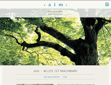 Tablet Screenshot of aimgmbh.ch